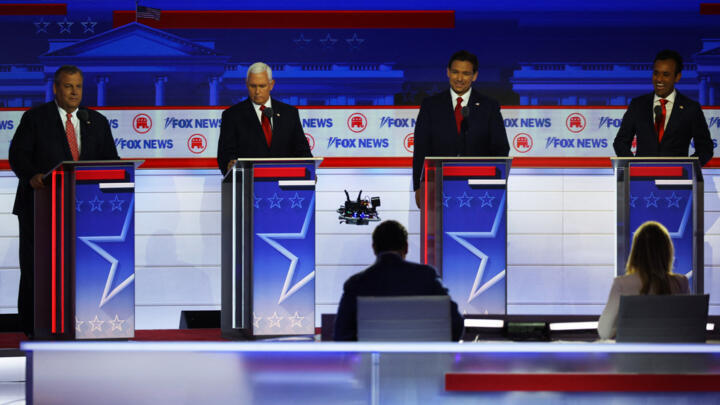 First Republican candidates' debate of the 2024 US presidential campaign in Milwaukee, Wisconsin, US August 23, 2023.